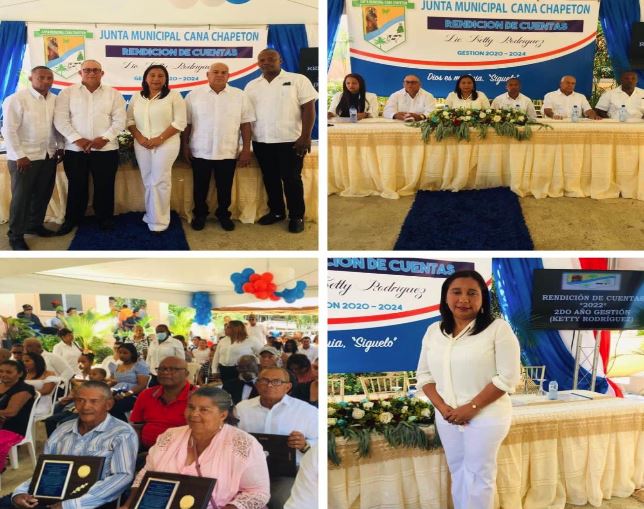rendición de cuentas en el Distrito Municipal de Cana Chapetón