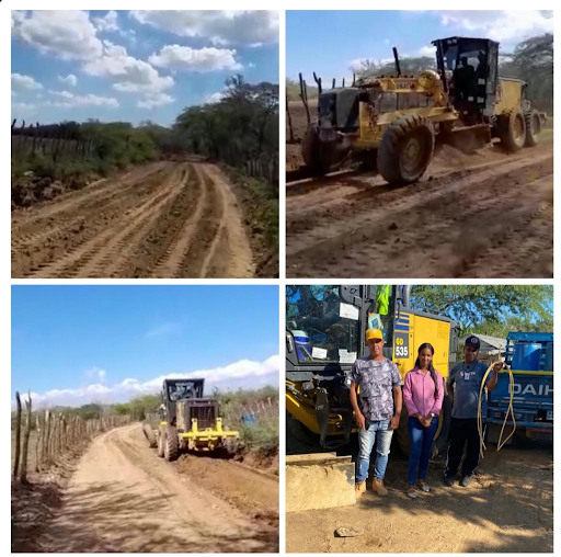 aporte económico para limpieza de caminos vecinales.