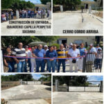 Alcaldesa y su Equipo Entregan Construcción de la Entrada (bajadero) a la Iglesia de Cerro Gordo Arriba.