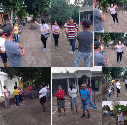 Comunitarios de reúnen con alcaldesa de Cana Chapetón para tratar temas de interés.